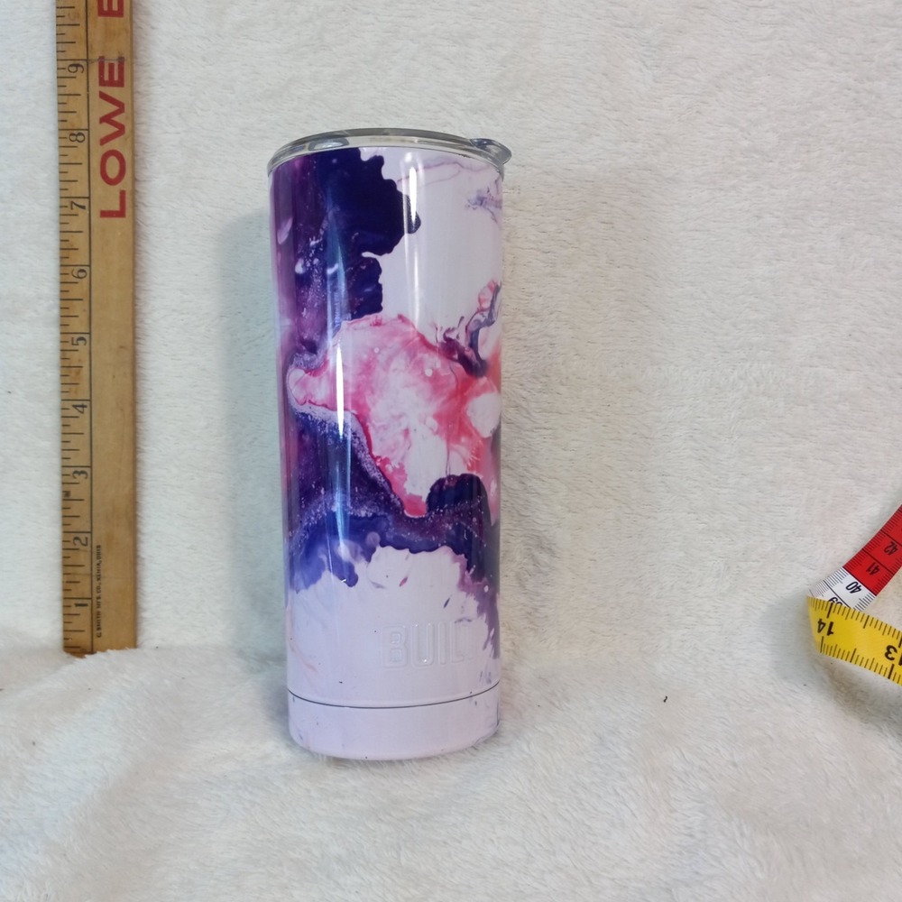 Built 20 oz.Tumbler Stainless Steel Vacuum Double Wall Insulated  Marble Effects